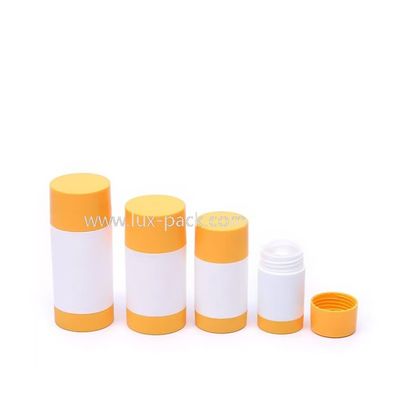 Contenedor de bálsamo desodorante en barra reutilizable y conveniente con tapa de rosca y embalaje transparente