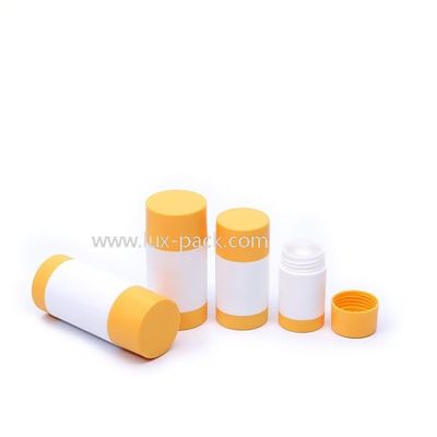 Contenedor de bálsamo desodorante en barra reutilizable y conveniente con tapa de rosca y embalaje transparente