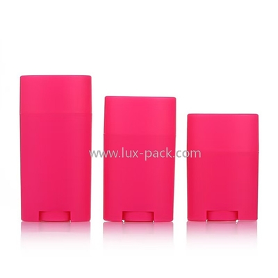 Botella vacía de blush de palo de desodorante de bálsamo de palo de rotación superior envasador de plástico cosmético reutilizable