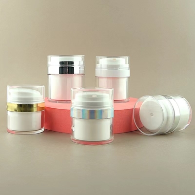 Botella airless de uso común con varias capacidades: 30 ml, 50 ml, 80 ml, 100 ml. Acepta personalización.