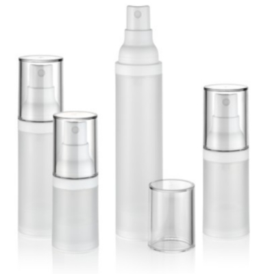 Botella con bomba sin aire de plástico de 5 ml, 10 ml, 15 ml y 30 ml de apariencia delicada, utilizada para el cuidado de la piel