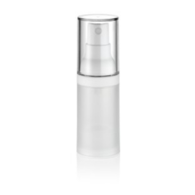 Botella con bomba sin aire de plástico de 5 ml, 10 ml, 15 ml y 30 ml de apariencia delicada, utilizada para el cuidado de la piel