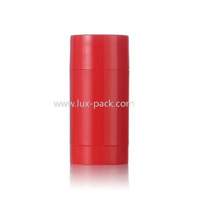 Barra de bálsamo desodorante de plástico con forma de cilindro colorido de 15 g, 30 g, 50 g, 75 g y 100 g. Acepta personalización.