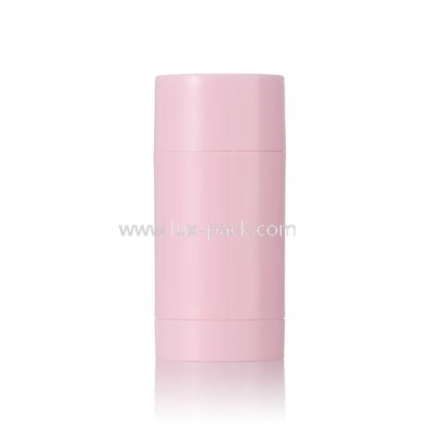 Barra de bálsamo desodorante de plástico con forma de cilindro colorido de 15 g, 30 g, 50 g, 75 g y 100 g. Acepta personalización.