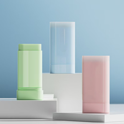 Contenedor de barra de bálsamo desodorante de plástico de 20 g con relleno inferior de resorte metálico Acepta colores de fabricación