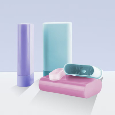 Contenedor de barra de bálsamo desodorante de plástico de 20 g con relleno inferior de resorte metálico Acepta colores de fabricación