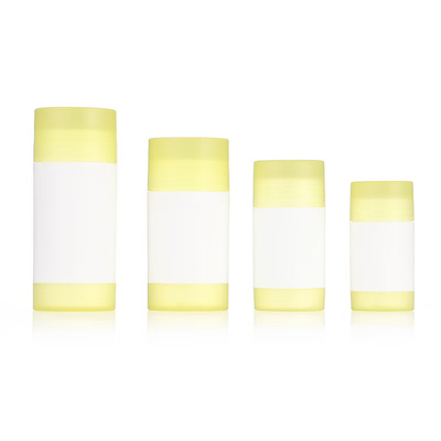 Forma redonda 35g 50g 75g PP Contenedor de perfumes para el cuerpo con doble cáscara