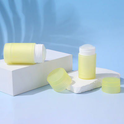 Nuevo diseño 35g 50g 75g PP Doble Cuerpo de Concha Contenedor de Bálsamo Desodorante Fragancia para Cuidado Personal