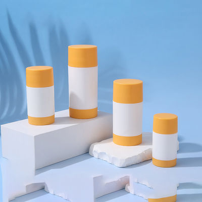 Nuevo diseño 35g 50g 75g PP Doble Cuerpo de Concha Contenedor de Bálsamo Desodorante Fragancia para Cuidado Personal