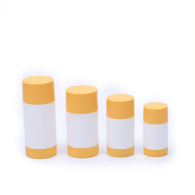 Contenedor de fragancia desodorante en barra con diseño giratorio de doble carcasa PP de 30g 50g 75g 100g