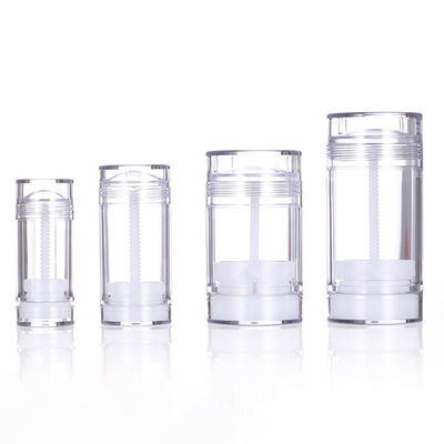 Contenedor cilíndrico de plástico AS de 15g, 30g, 50g, 75g y 100g para fragancias, bálsamo desodorante vacío