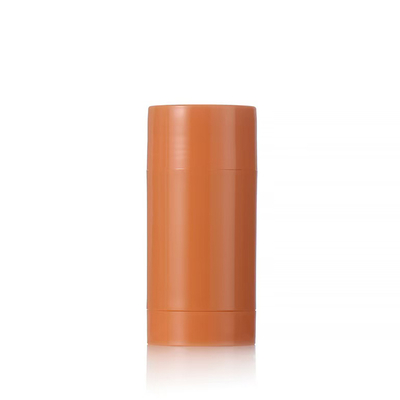 Contenedor cosmético de fragancia de plástico AS cilíndrico 15g 30g 50g 75g 100g, bálsamo desodorante vacío