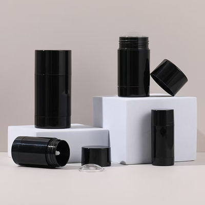 Forma de cilindro 15g 30g 50g 75g 100g Etiqueta privada AS Bastón de desodorante vacío de plástico