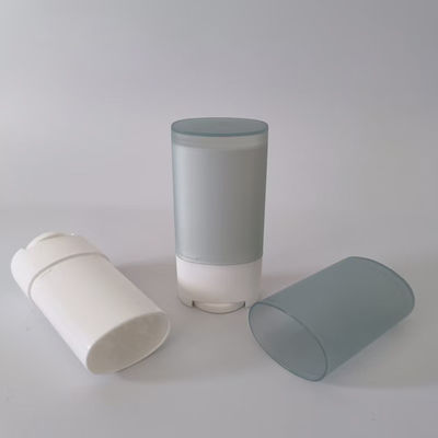 Deodorante Bálsamo Bastón de rotación superior Contenedor de embalaje de plástico cosmético reutilizable