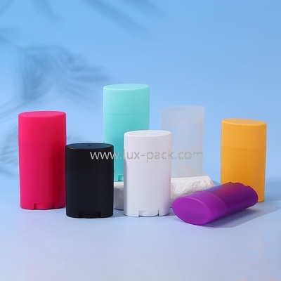 Deodorante Bálsamo Bastón de rotación superior Contenedor de embalaje de plástico cosmético reutilizable