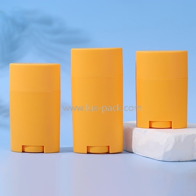 Deodorante Bálsamo Bastón de rotación superior Contenedor de embalaje de plástico cosmético reutilizable