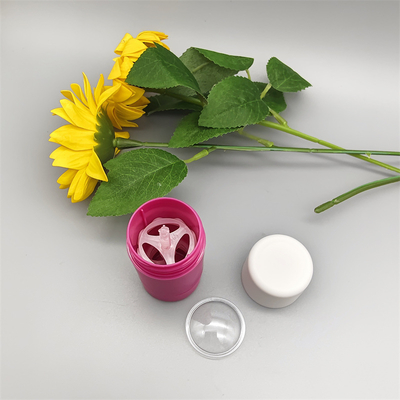Envase de plástico cosmético reutilizable