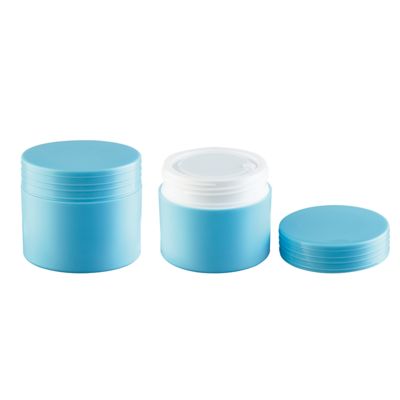 Tarro de crema de plástico PP de forma redonda vacía de 80 g, superficie mate, ecológico