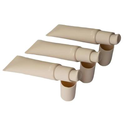 Tubo cosmético de plástico blanco de polietileno con impresión, 30 ml, 50 ml, 100 ml, 150 ml