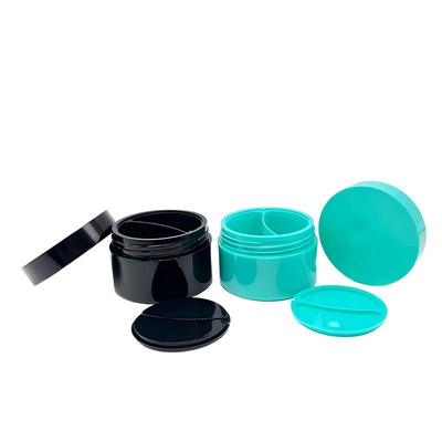 50g + 50g Color personalizado de doble capa de crema Jar para el cuidado de la piel