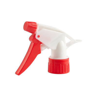 Boquilla pulverizadora manual de plástico azul y blanco con cabezal rociador ajustable