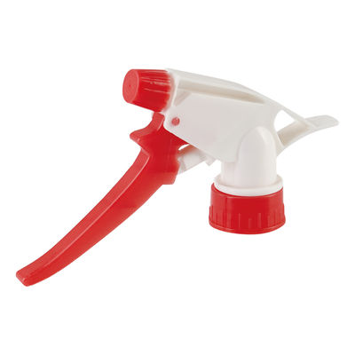 Boquilla pulverizadora manual de plástico azul y blanco con cabezal rociador ajustable