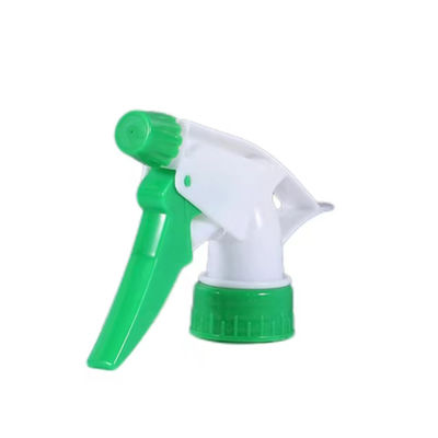 Boquilla pulverizadora manual de plástico azul y blanco con cabezal rociador ajustable