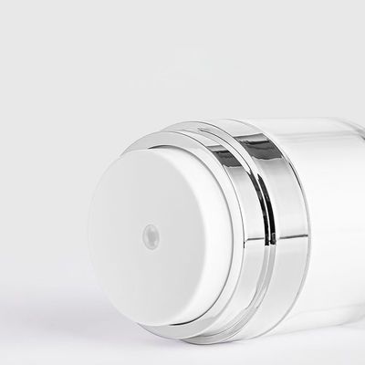 15g 30g 50g 100g Round PS Double Wall Airless Pump Face Cream Jar Cosmetic Bottle