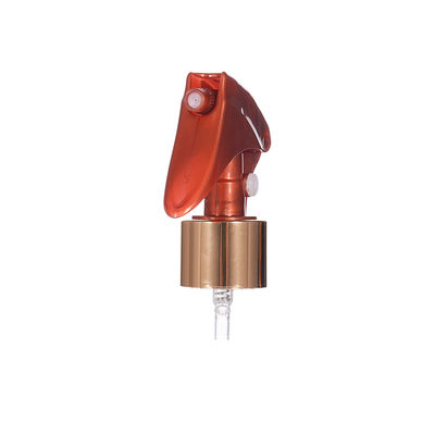 Gold Aluminum Circle 24/410 28/410 Mini Trigger Sprayer with Button Type Support Customization