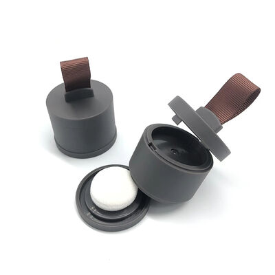 Contenedor de sombras para cabello y ojos plástico maquillaje esponja espejo cepillo cabeza base tubos de pasta para cosméticos