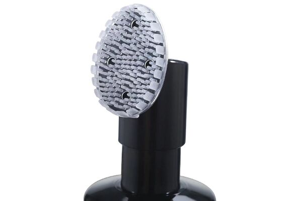 42/410 43/410 bomba de espuma de plástico personalizada con cepillo de silicona para limpieza de la piel facial