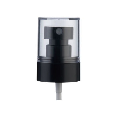 Pulverizador de plástico de media cobertura de 24 mm, niebla blanca con tapa transparente, tapa grande para aplicación de líquidos