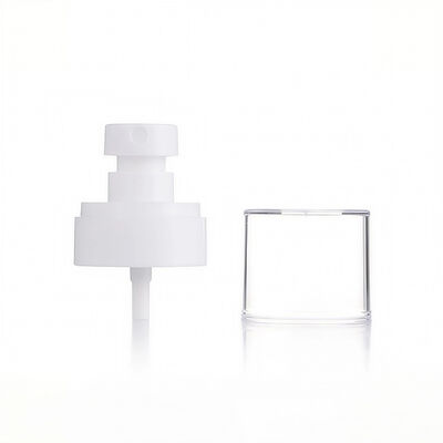 Pulverizador de plástico de media cobertura de 24 mm, niebla blanca con tapa transparente, tapa grande para aplicación de líquidos