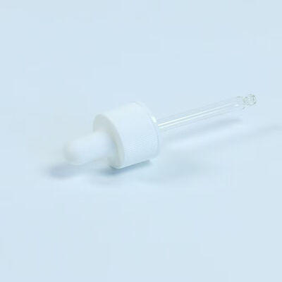 Tapón cuentagotas de silicona para aplicación de cuidado de la piel con aceite esencial y tubo de vidrio de 18 mm y 20 mm