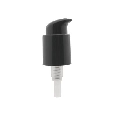 Cabeza de la bomba del dispensador de tratamiento de plástico negro para la base cosmética y la loción para el cuidado de la piel