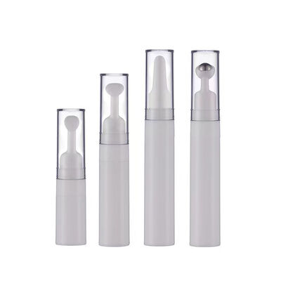 5 ml 10 ml 15 ml tubo de plástico sin aire con masaje en rodillos Emulsión Esencia Aceites Crema para ojos Cuidado de la piel Botella de vacío