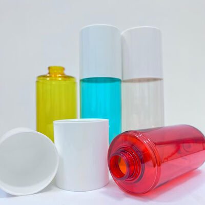 Botella dispensadora cosmética recargable de PET de 150 ml con cuello de 20 mm para acondicionador, loción y cuidado de la piel