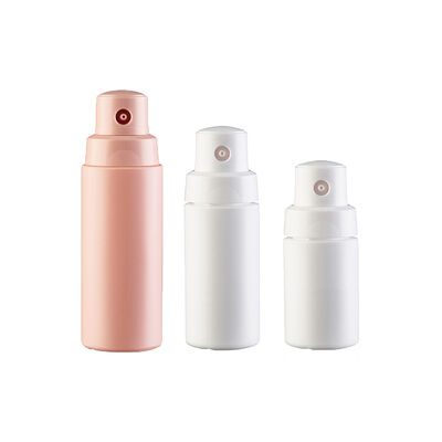 Botella cosmética vacía de 60g 100g HDPE para polvo en spray, botella vacía con impresión y etiqueta personalizadas, botella pulverizadora de champú seco exprimible con tapa giratoria de 150g