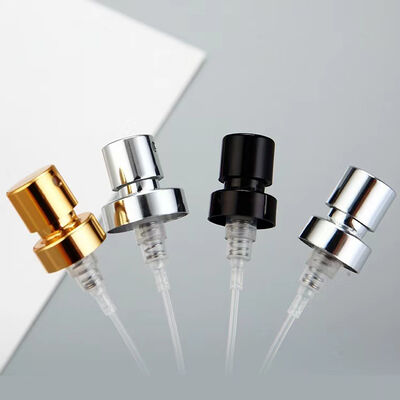 Rociador de niebla fina rizada de aluminio 13 mm 15 mm 18 mm 20 mm, dorado y plateado brillante, bomba pulverizadora de perfume