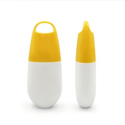 50ml botella cosmética de protector solar de seda PE impresa con tapa de rosca para protección solar