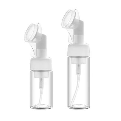 Botella de bomba de espuma de silicona cosmética de 100 ml y 200 ml, dispensador de plástico reutilizable para limpiador facial, dispensador de bomba de jabón