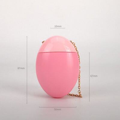 50 ml de protector solar personalizado de estilo huevo portátil Crema para manos BB Contenedor de crema con cadena de oro