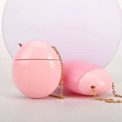 50 ml de protector solar personalizado de estilo huevo portátil Crema para manos BB Contenedor de crema con cadena de oro