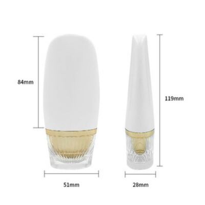 Customl Oval Shaped Luxury Gold Sunscreen Bottle High-End  Cosmetic Packaging  Lotion and Skincare