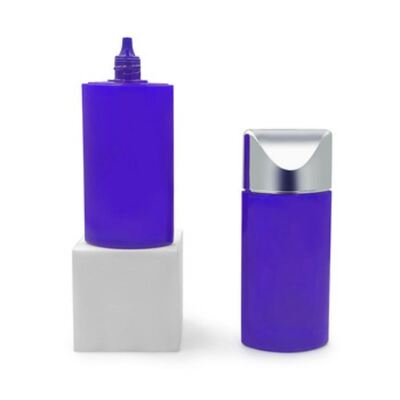 Botella de loción para protector solar de 50 ml Tapón de plata Oval Contenedor cosmético de plástico Fundación BB Crema para el cuidado de la piel