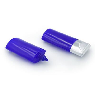 Botella de loción para protector solar de 50 ml Tapón de plata Oval Contenedor cosmético de plástico Fundación BB Crema para el cuidado de la piel