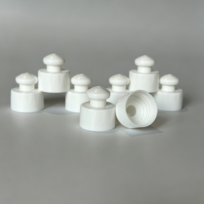 28mm Push Pull tapa de plástico para deportes para botellas tapas de distribución para botellas tapa de tornillo plástico