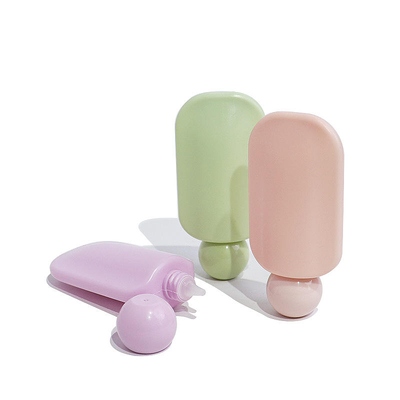 Gratuito Quadrado Cara Quadrado Crema Para Manos Botella 40ml PET Pump Loción de protector solar para el cuidado de la piel Embalaje cosmético con logotipo personalizado