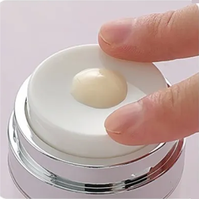 Frasco de crema sin aire 15 g 30 g 50 g 100 g Anillo galvanizado de plata Botella de bomba sin aire cosmética exterior de acrílico transparente Envase de loción de crema facial vacío recargable para crema hidratante para el cuidado de la piel