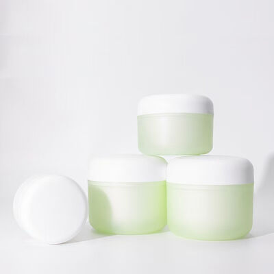 Matte Mold 50g 100g 200g PP Material Cream Jar with Hand-pull Gasket Support Printing